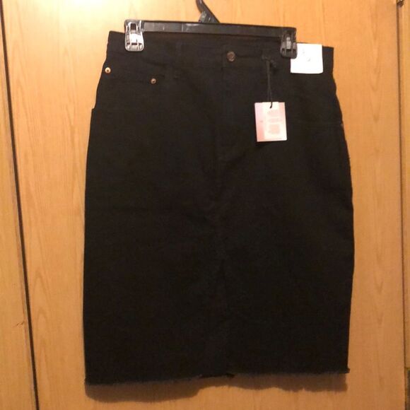 Happily Grey black denim skirt size 11/29 - Picture 1 of 9